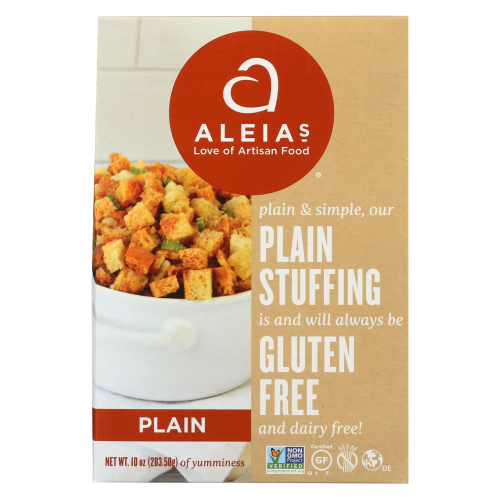 Aleia's - Gluten Free Stuffing Mix - Plain - Case Of 6 - 10 Oz