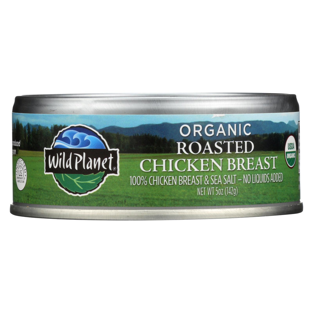 Wild Planet Organic Canned Chicken Breast - Roasted - Case Of 12 - 5 Oz