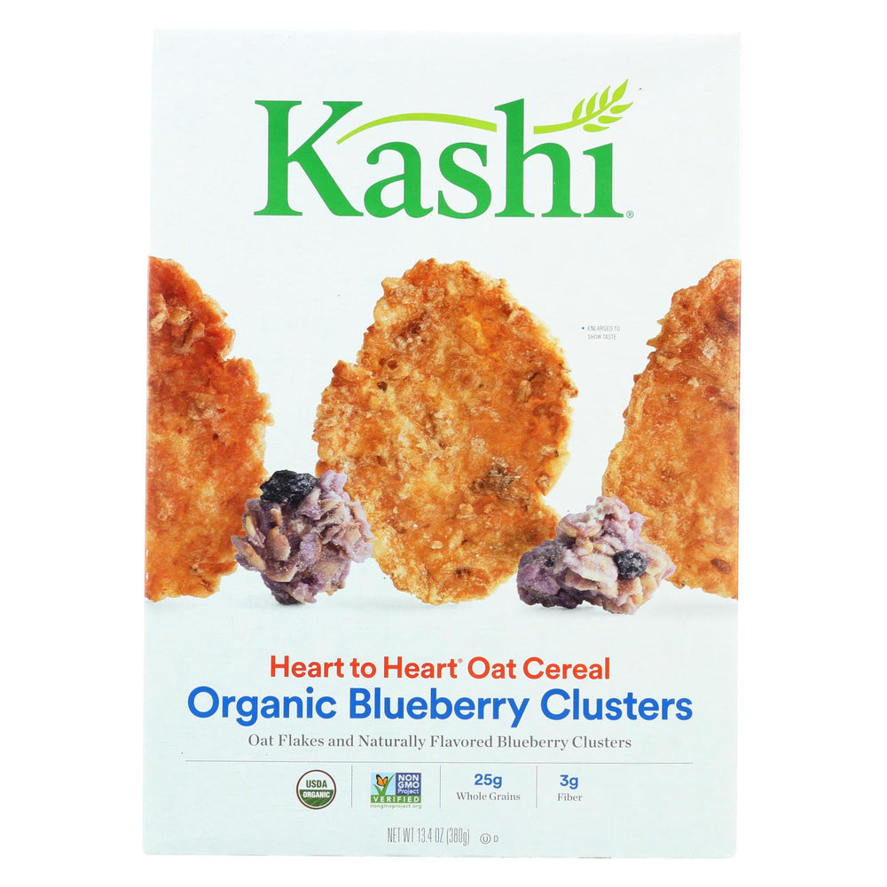 Kashi Heart To Heart Oat Flakes And Blueberry Clusters - Case Of 10 - 13.4 Oz.