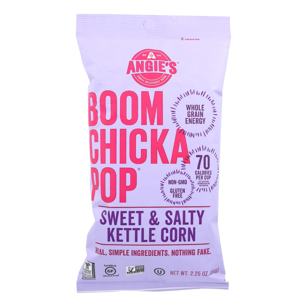 Angie's Kettle Corn Boom Chicka Pop Sweet And Salty Popcorn - Case Of 12 - 2.25 Oz.