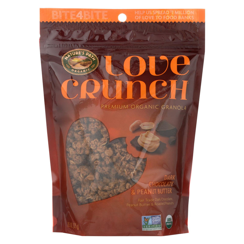 Nature's Path Organic Love Crunch Granola - Dark Chocolate And Peanut Butter - Case Of 6 - 11.5 Oz.