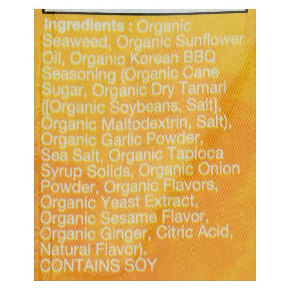 Ocean's Halo - Seawd Snack Korean Bbq - Case Of 12 - .14 Oz