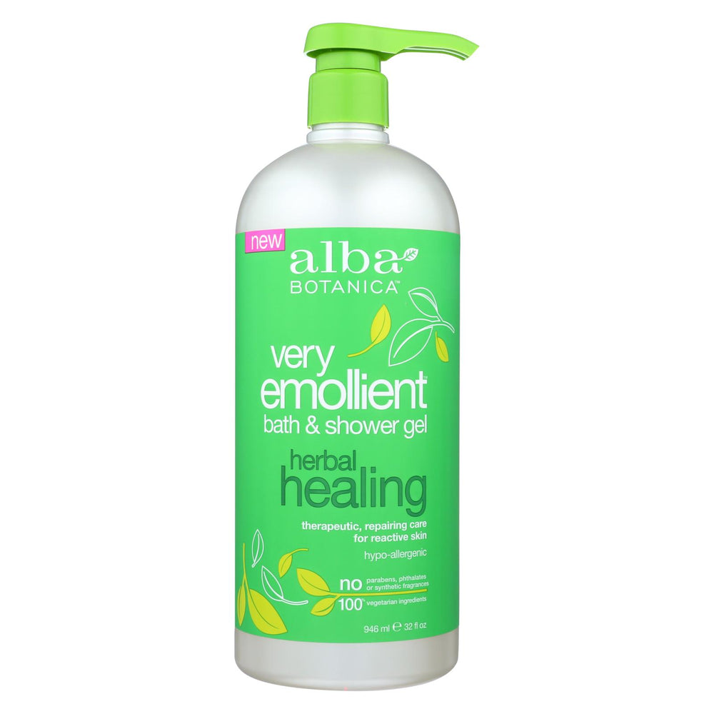Alba Botanica - Very Emollient Bath And Shower Gel - Herbal Healing - 32 Fl Oz