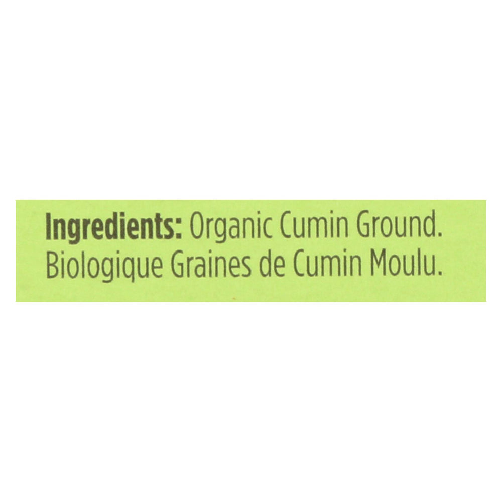 Spicely Organics - Organic Cumin - Ground - Case Of 6 - 0.45 Oz.
