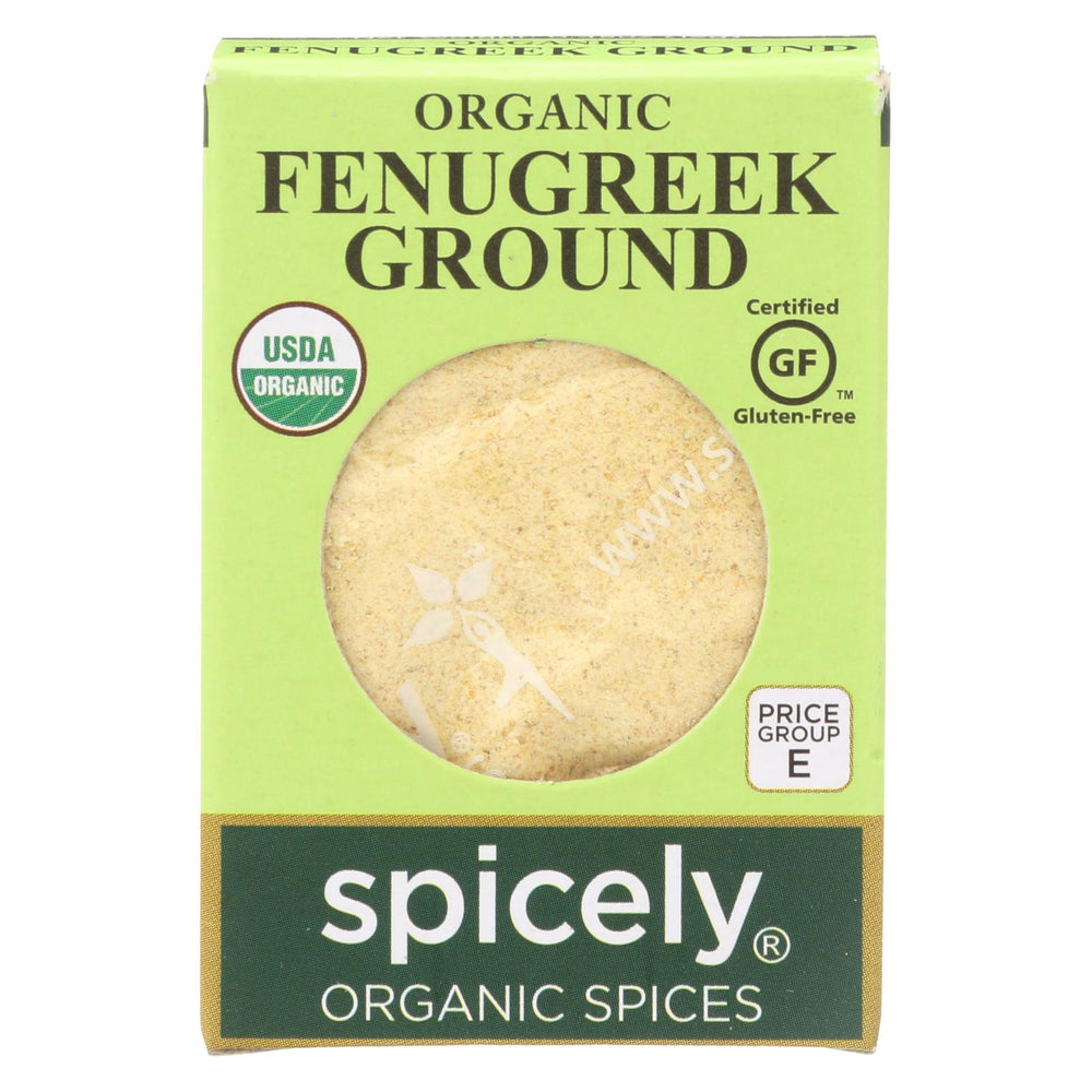 Spicely Organics - Organic Fenugreek - Ground - Case Of 6 - 0.45 Oz.