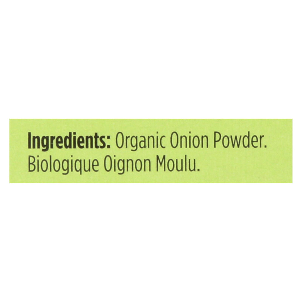 Spicely Organics - Organic Onion Powder - Case Of 6 - 0.4 Oz.