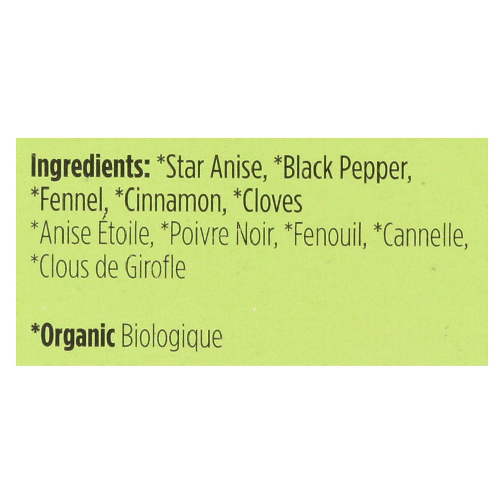 Spicely Organics - Organic Chinese 5 Spice Seasoning - Case Of 6 - 0.4 Oz.