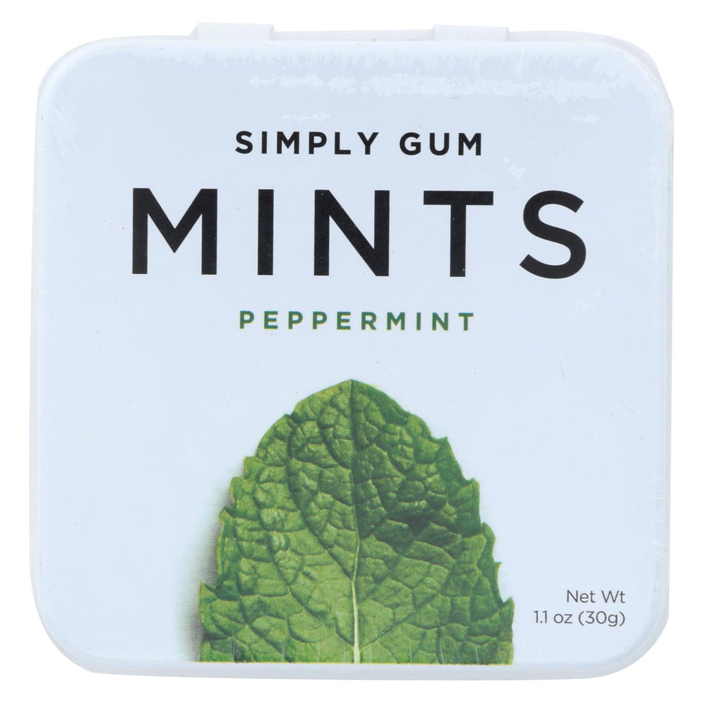 Simply Gum - Mints - Peppermint - Case Of 6 - 30 Count