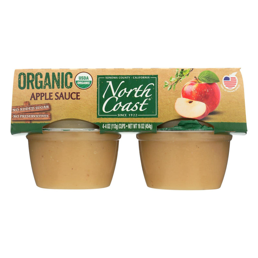 North Coast Organic Applesauce - Case Of 12 - 4-4 Oz