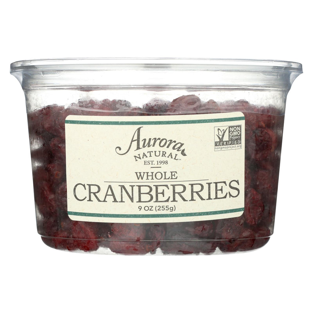 Aurora Natural Products - Whole Cranberries - Case Of 12 - 9 Oz.