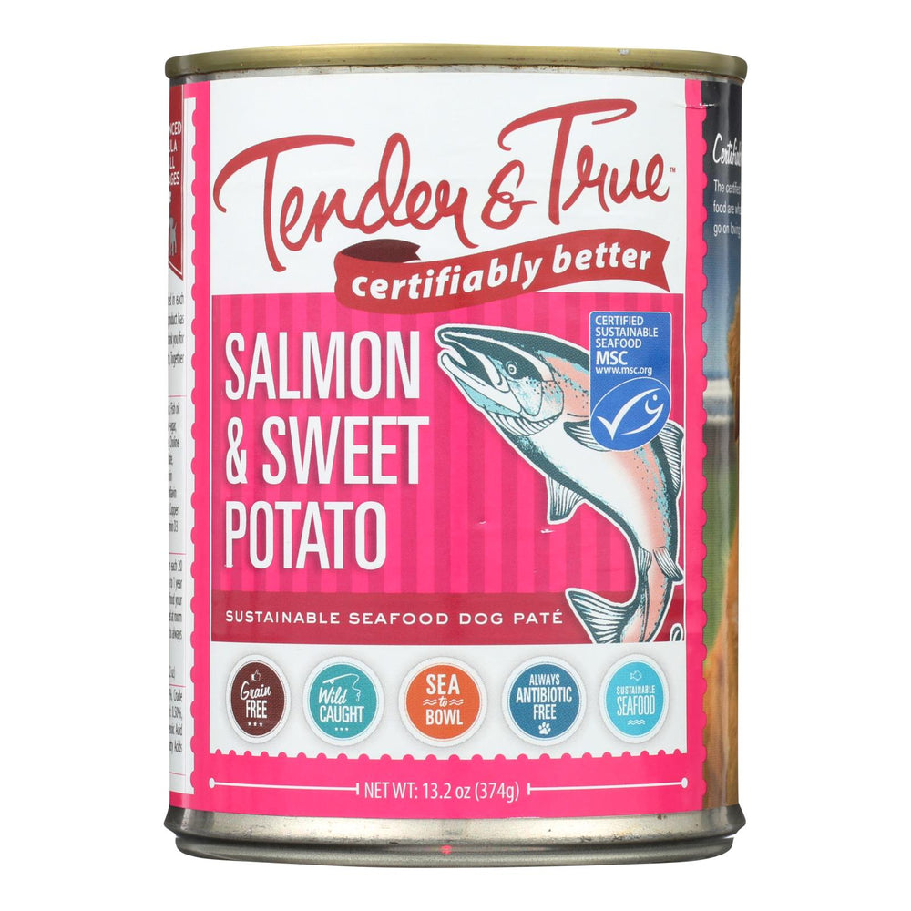 Tender & True - Dog Food Salmon&swt Pot - Case Of 12 - 13.2 Oz