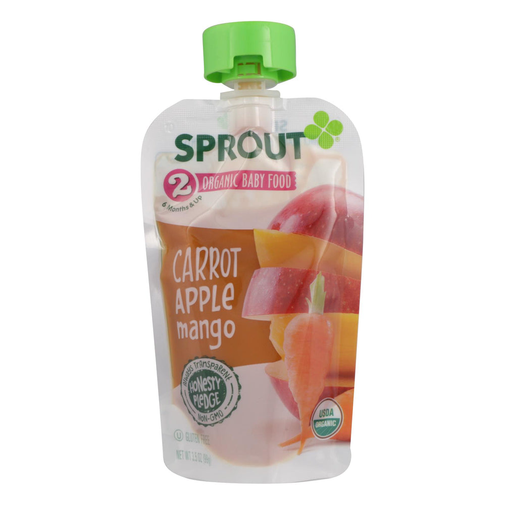 Sprout Foods Inc - Baby Food Carot Apl&mngo - Case Of 12 - 3.5 Oz