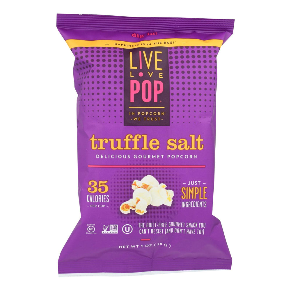 Live Love Pop Truffle Salt Delicious Gourmet Popcorn - Case Of 24 - 1.0 Oz