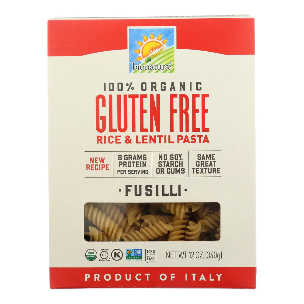 Bionaturae - Pasta Og1 Fusilli G-f - Cs Of 12-12 Oz