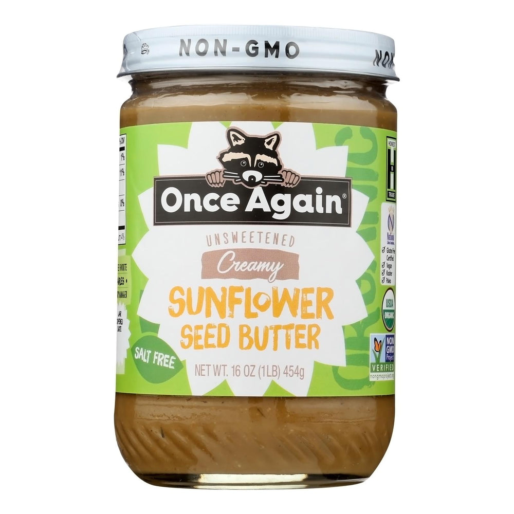 Once Again - Sunflower Butter Ns Sugar Free - Case Of 6-16 Oz